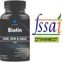 GLOWSIK BIOTIN CAPSULES (90- CAPSULES) with AMINO ACIDS FOR HAIR, NAILS AND SKIN  (1000 mg